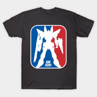 gundam gat x207 nba logo baskelball T-Shirt